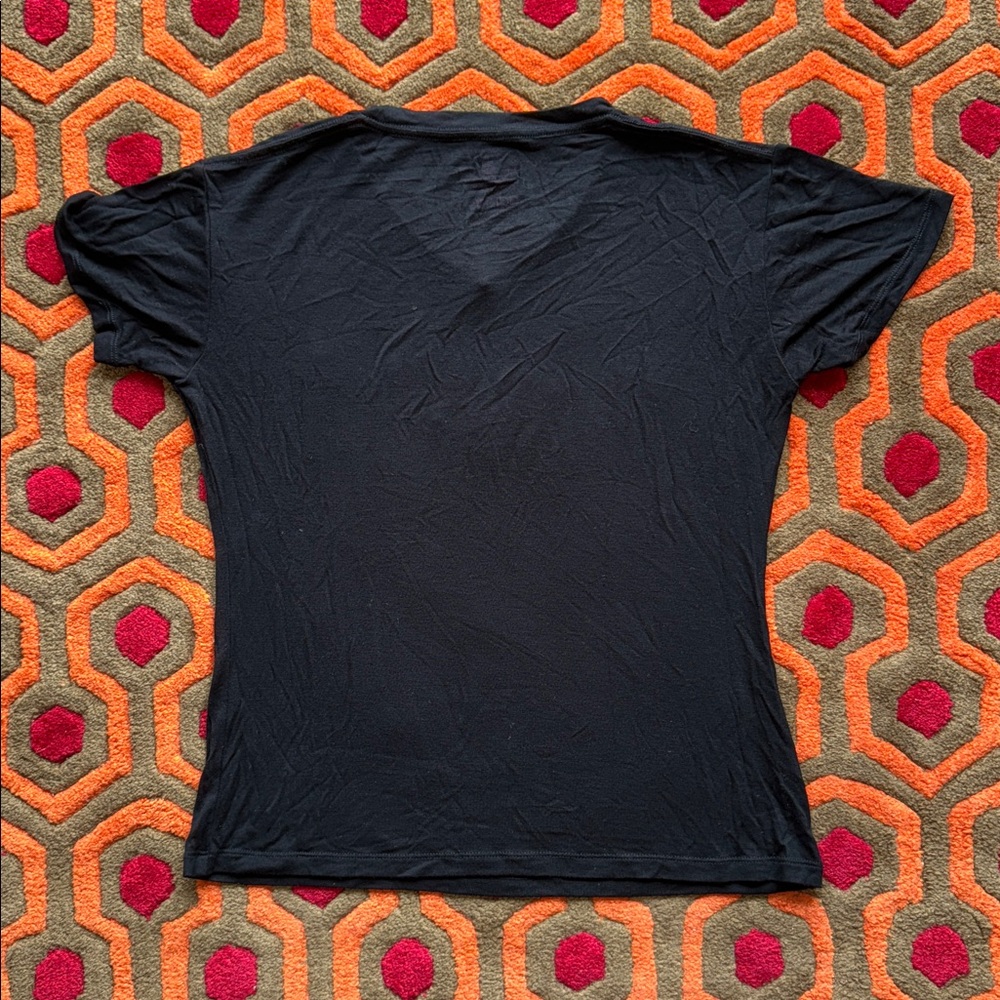 MAKE OFFER! adidas New York Black Tee Pink Trefoil Top Shirt Size Large - Picture 7 of 8